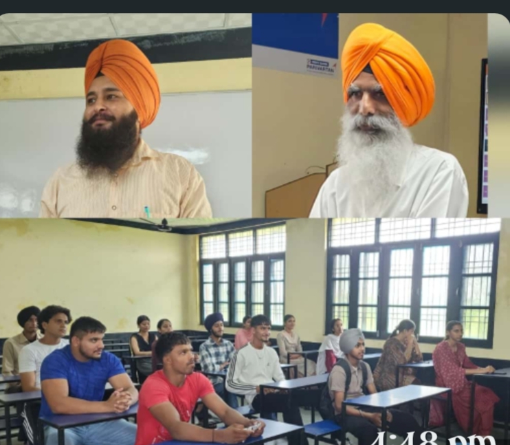 ਖ਼ਾਲਸਾ ਕਾਲਜ  ਡੁਮੇਲੀ ਵਿਖੇ ਮਨੁੱਖੀ ਜੀਵਨ ਵਿੱਚ ਸੰਗੀਤ ਦਾ ਯੋਗਦਾਨ' ਵਿਸ਼ੇ ਉੱਤੇ ਵਿਸ਼ੇਸ਼ ਲੈਕਚਰ ਕਰਵਾਇਆ ਗਿਆ 